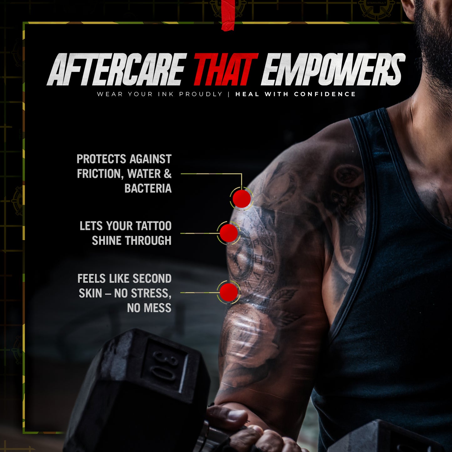 STERIVAULT TATTOO AFTERCARE BANDAGE